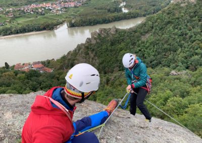 Mehrseillängen Kletterkurs Wachau